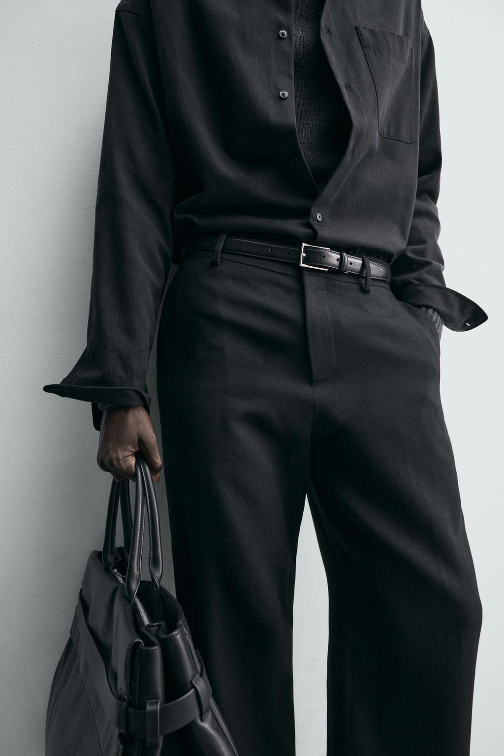 ПРЯМЫЕ БРЮКИ ИЗ 100% ШЕРСТИ