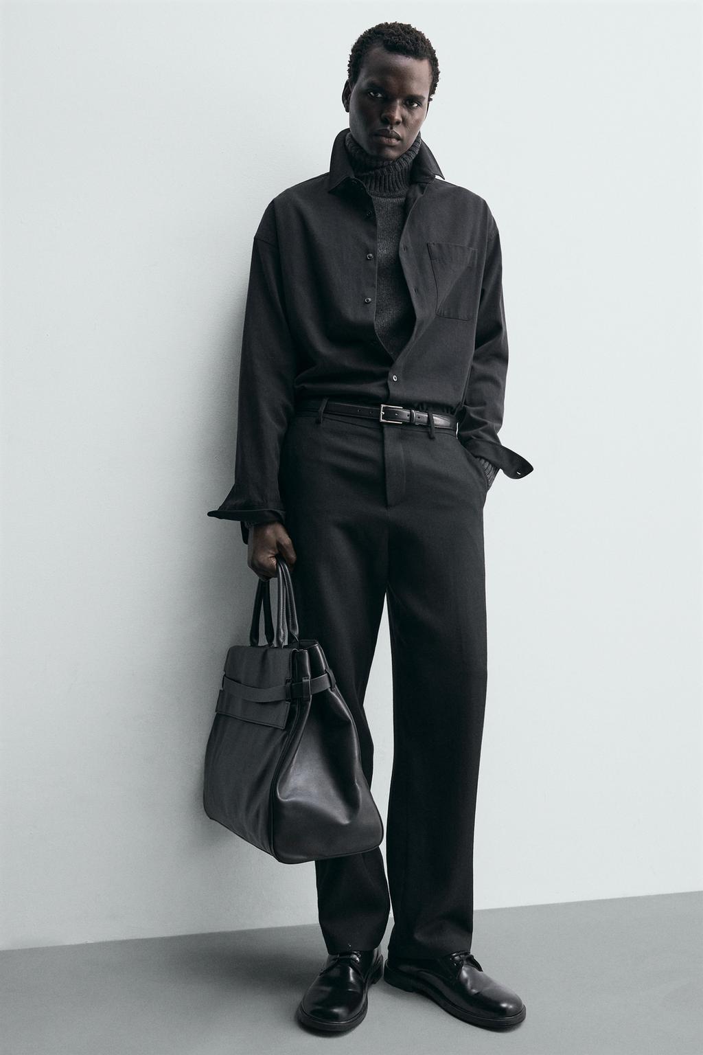 ПРЯМЫЕ БРЮКИ ИЗ 100% ШЕРСТИ