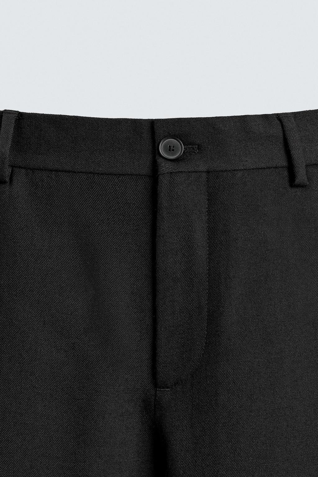 ПРЯМЫЕ БРЮКИ ИЗ 100% ШЕРСТИ