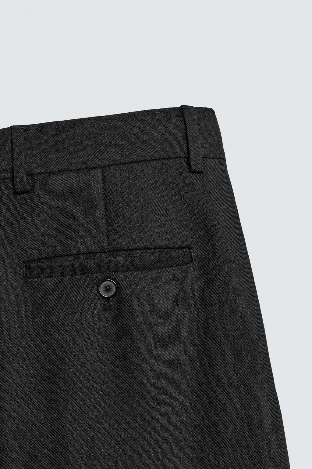 ПРЯМЫЕ БРЮКИ ИЗ 100% ШЕРСТИ