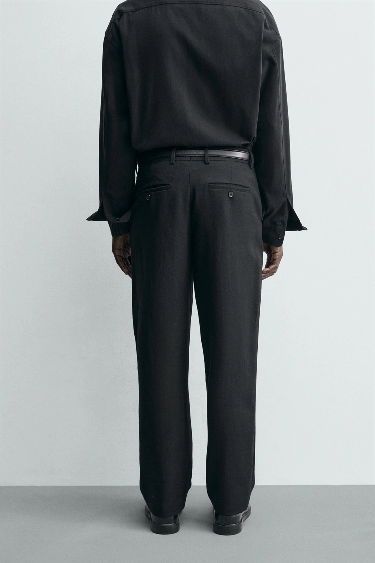 Брюки прямого кроя из 100% шерсти