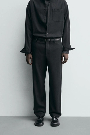 Прямые брюки из 100% шерсти- Заказать в России