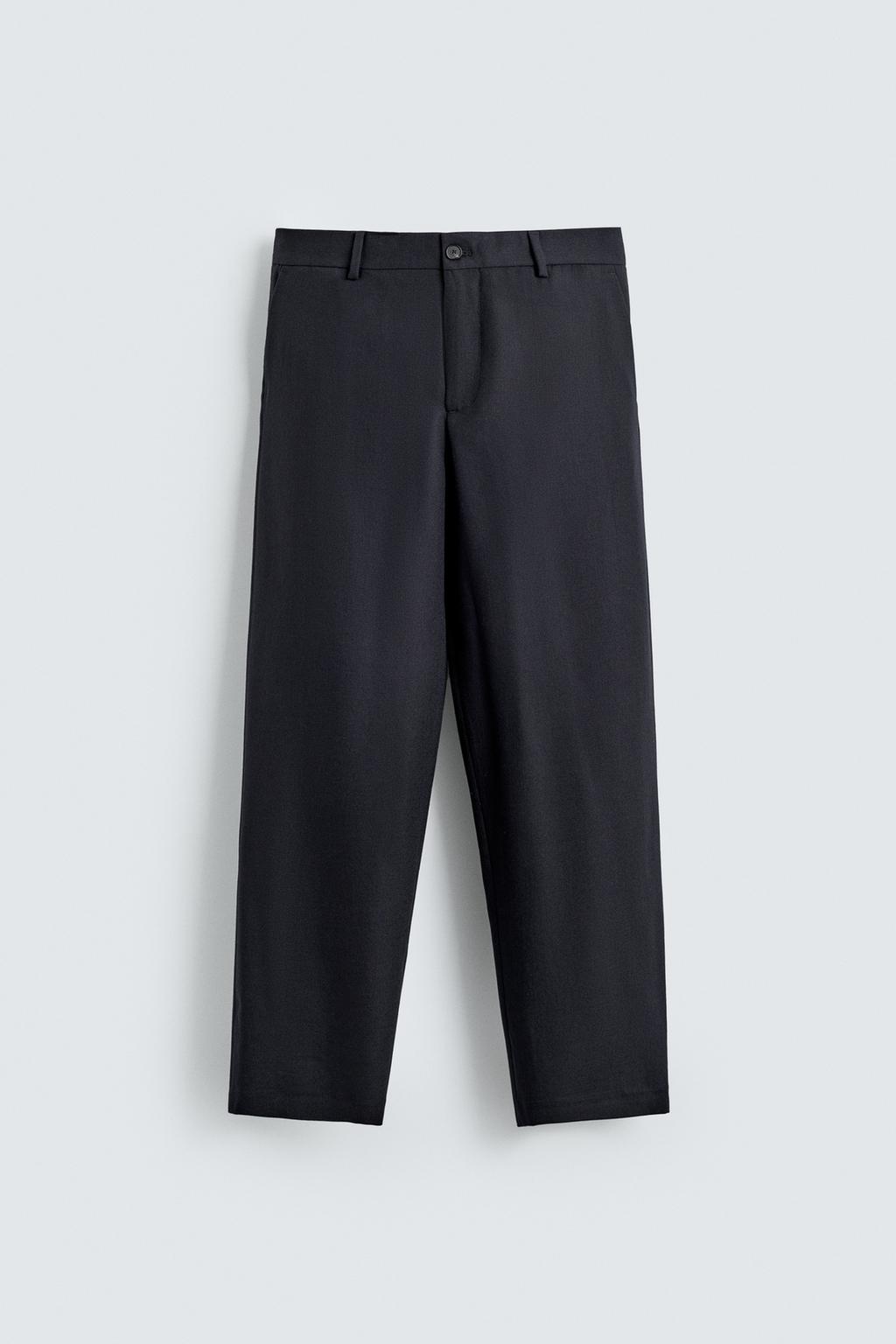 БРЮКИ ПРЯМОГО КРОЯ ИЗ 100% ШЕРСТИ