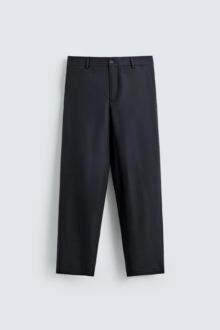 Шерстяные брюки прямого кроя