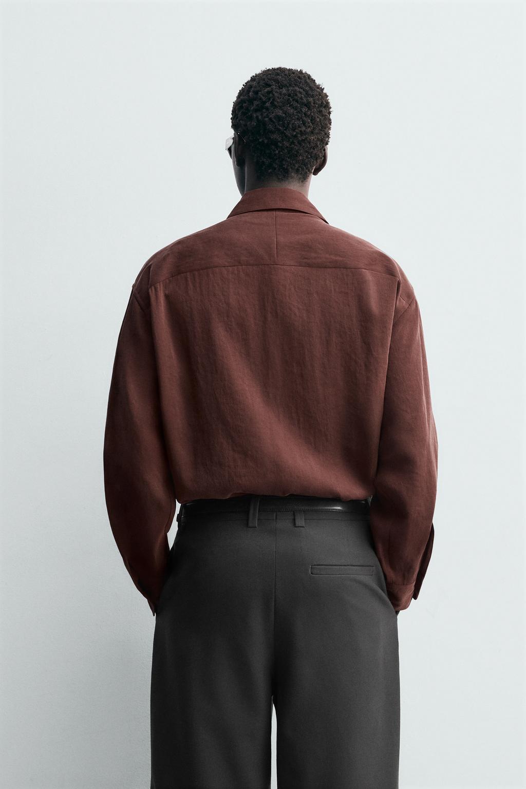 РУБАШКА СТРУЯЩЕГОСЯ ПОКРОЯ RELAXED FIT