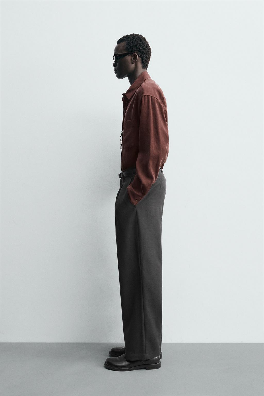 РУБАШКА СТРУЯЩЕГОСЯ ПОКРОЯ RELAXED FIT