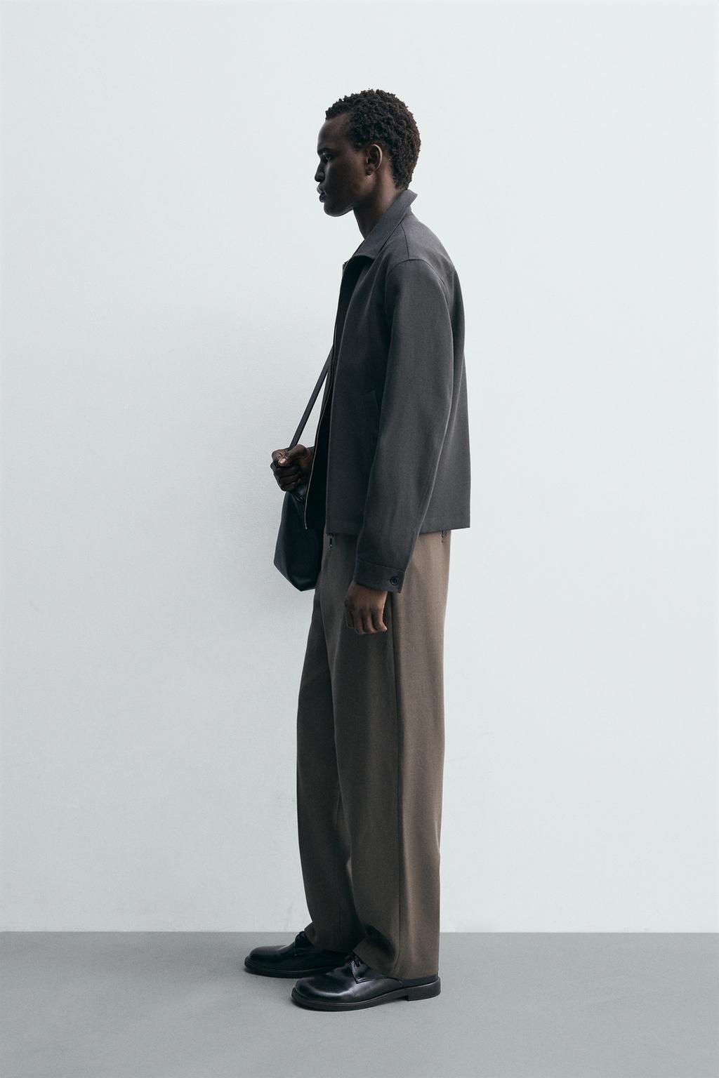 ПРЯМЫЕ БРЮКИ ИЗ 100% ШЕРСТИ