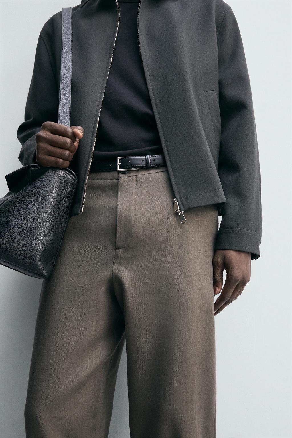 ПРЯМЫЕ БРЮКИ ИЗ 100% ШЕРСТИ