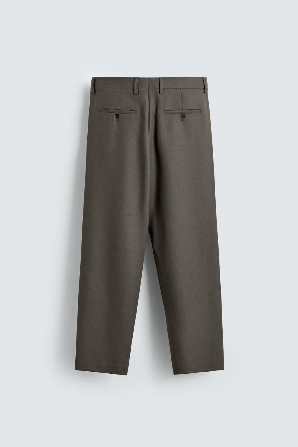 ПРЯМЫЕ БРЮКИ ИЗ 100% ШЕРСТИ