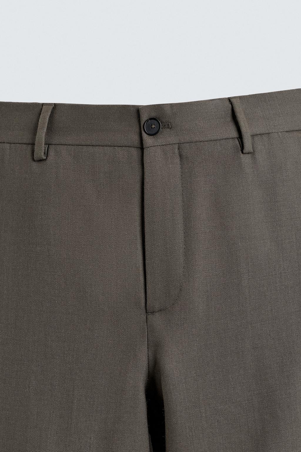 ПРЯМЫЕ БРЮКИ ИЗ 100% ШЕРСТИ