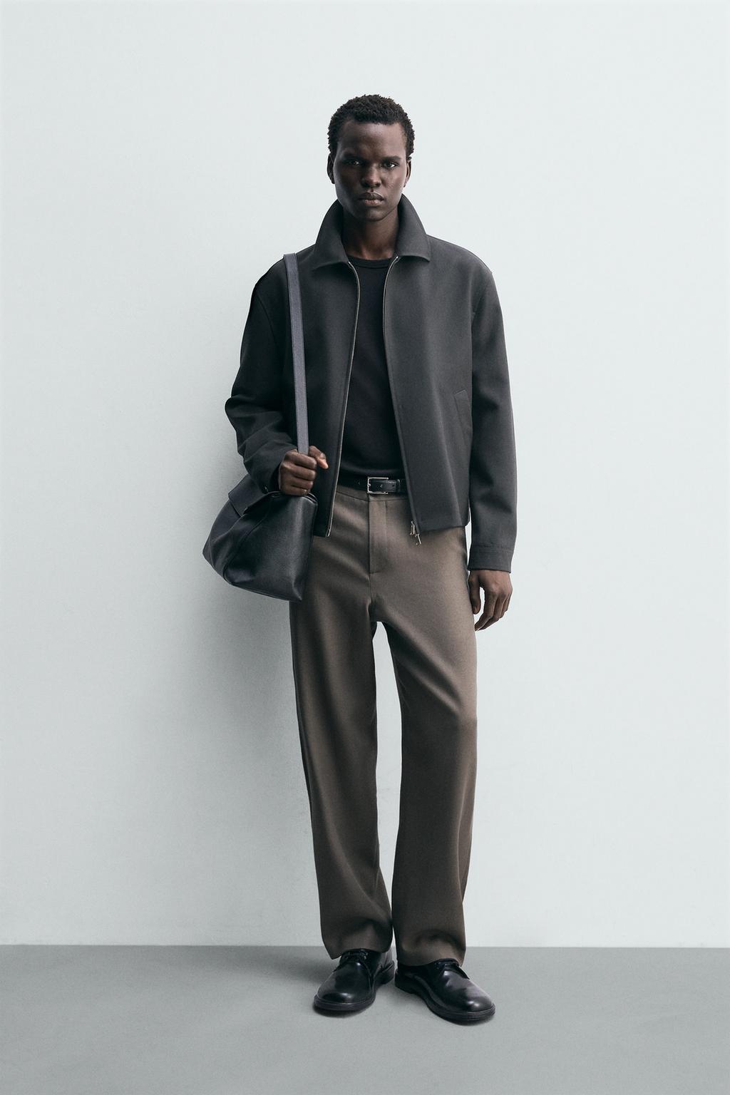 ПРЯМЫЕ БРЮКИ ИЗ 100% ШЕРСТИ