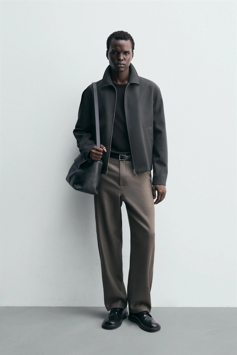 Шерстяные брюки прямого кроя