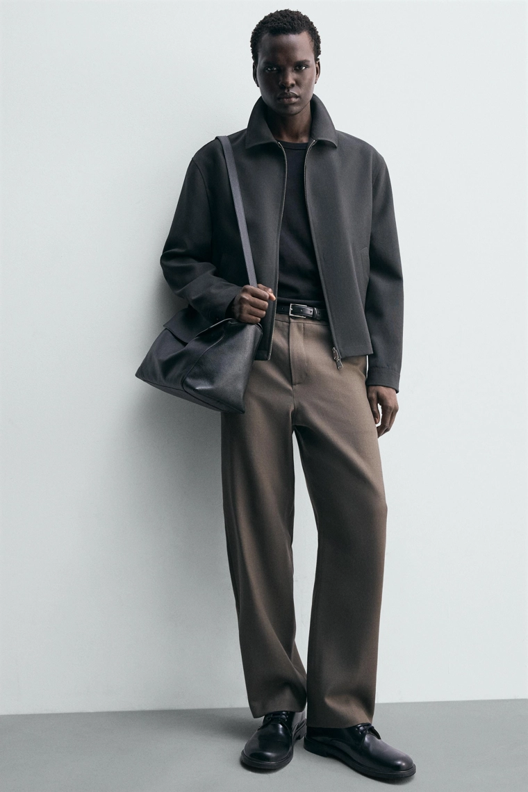 Шерстяные брюки прямого кроя