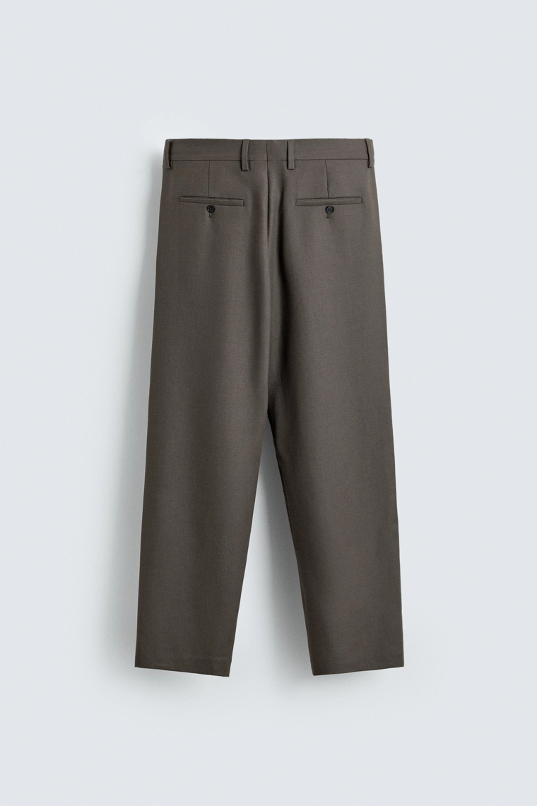 Шерстяные брюки прямого кроя