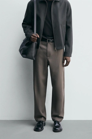 Прямые брюки из 100% шерсти