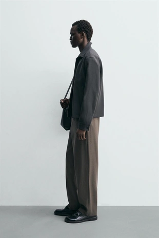 Прямые брюки из 100% шерсти