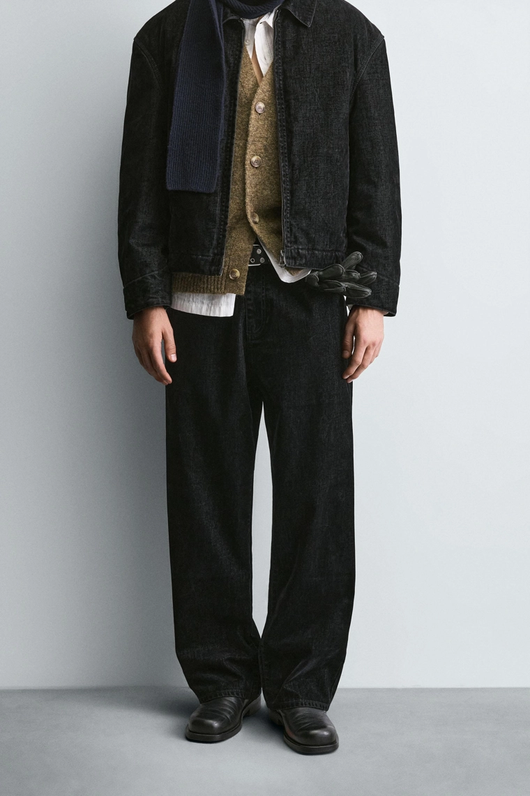 Брюки свободного кроя из вельвета