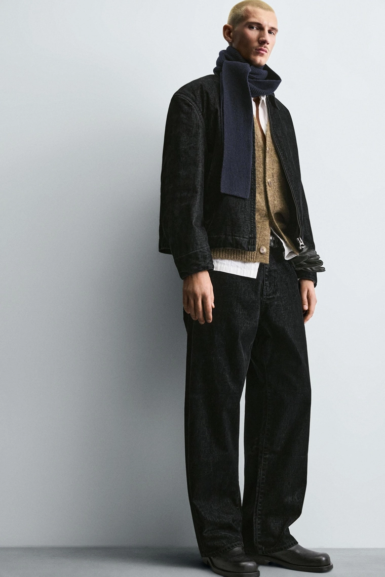 Брюки свободного кроя из вельвета