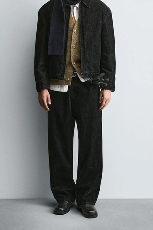 Велюровые брюки RELAXED FIT- Заказать в России