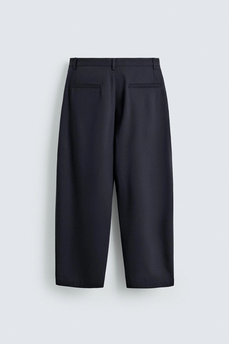 Брюки свободного кроя с поясом