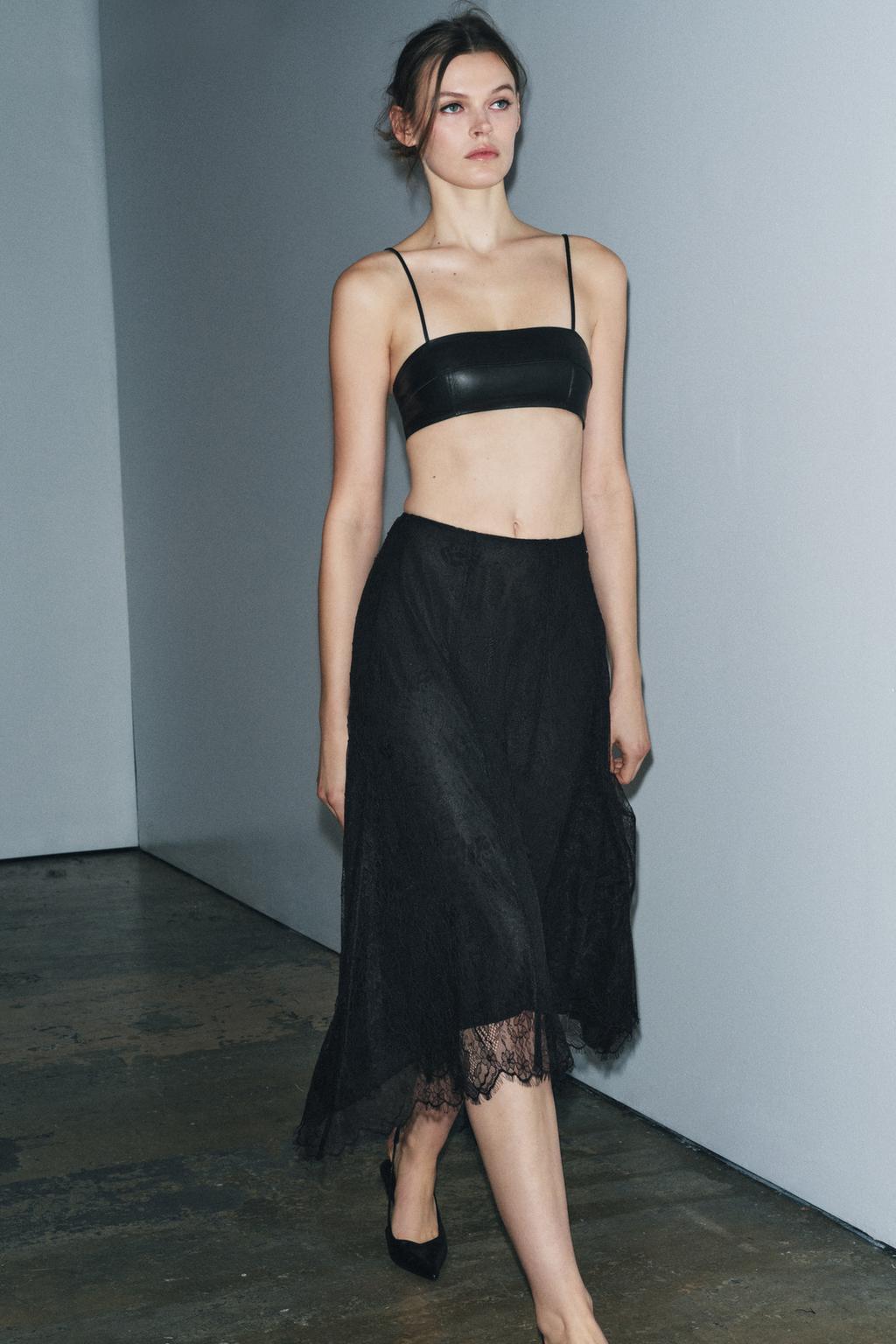 ЮБКА МИДИ ИЗ КРУЖЕВА — ZW COLLECTION