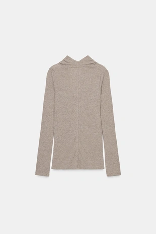 Драпированная футболка с лиоцеллом- Заказать в России