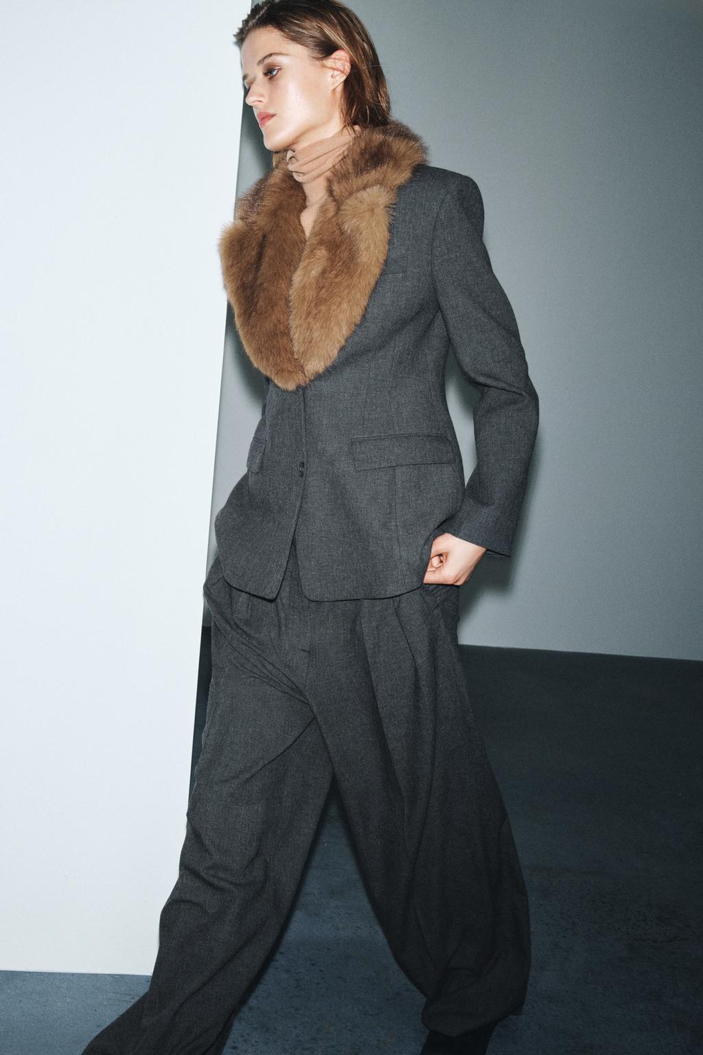 ШИРОКИЕ БРЮКИ С ЗАЩИПАМИ — ZW COLLECTION