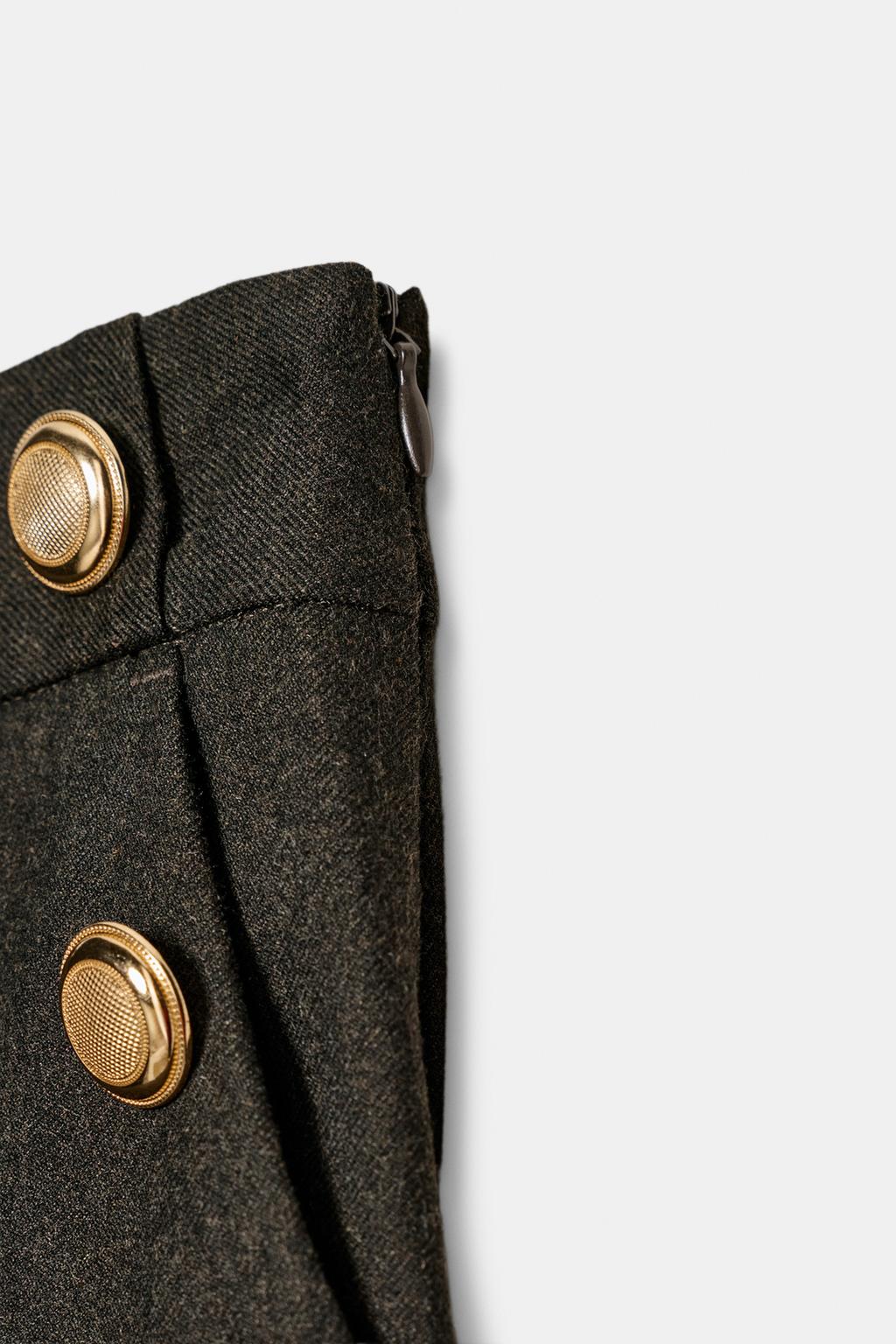 БРЮКИ-КЮЛОТЫ С ПУГОВИЦАМИ