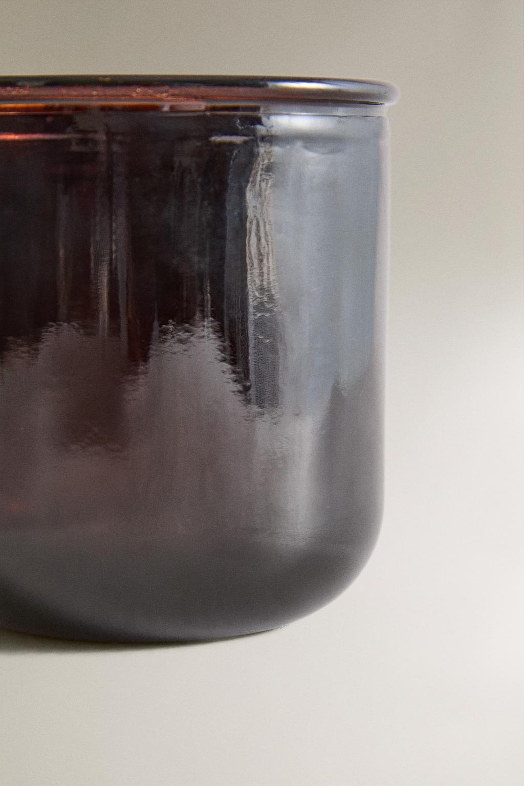 Подставка для зубных щеток из темного стекла