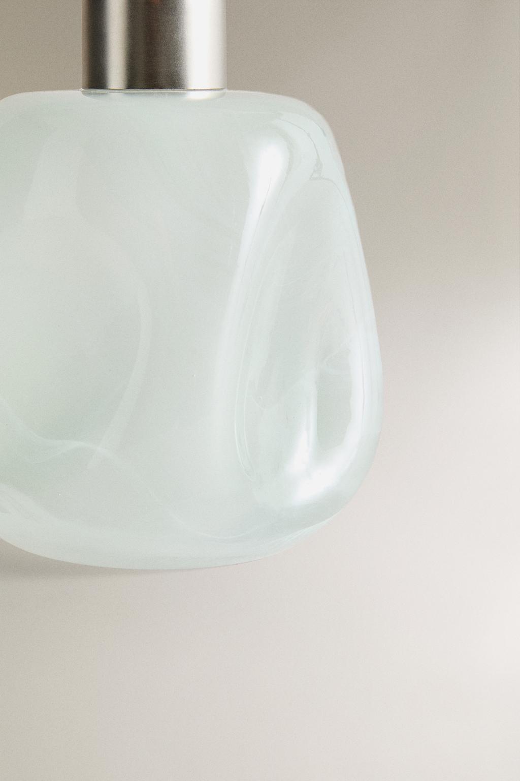 Диспенсер для мыла из зеленого стекла с затенением