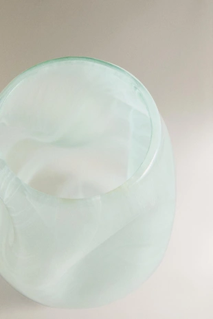 Зеленый стакан для зубных щеток из закаленного стекла- Заказать в России