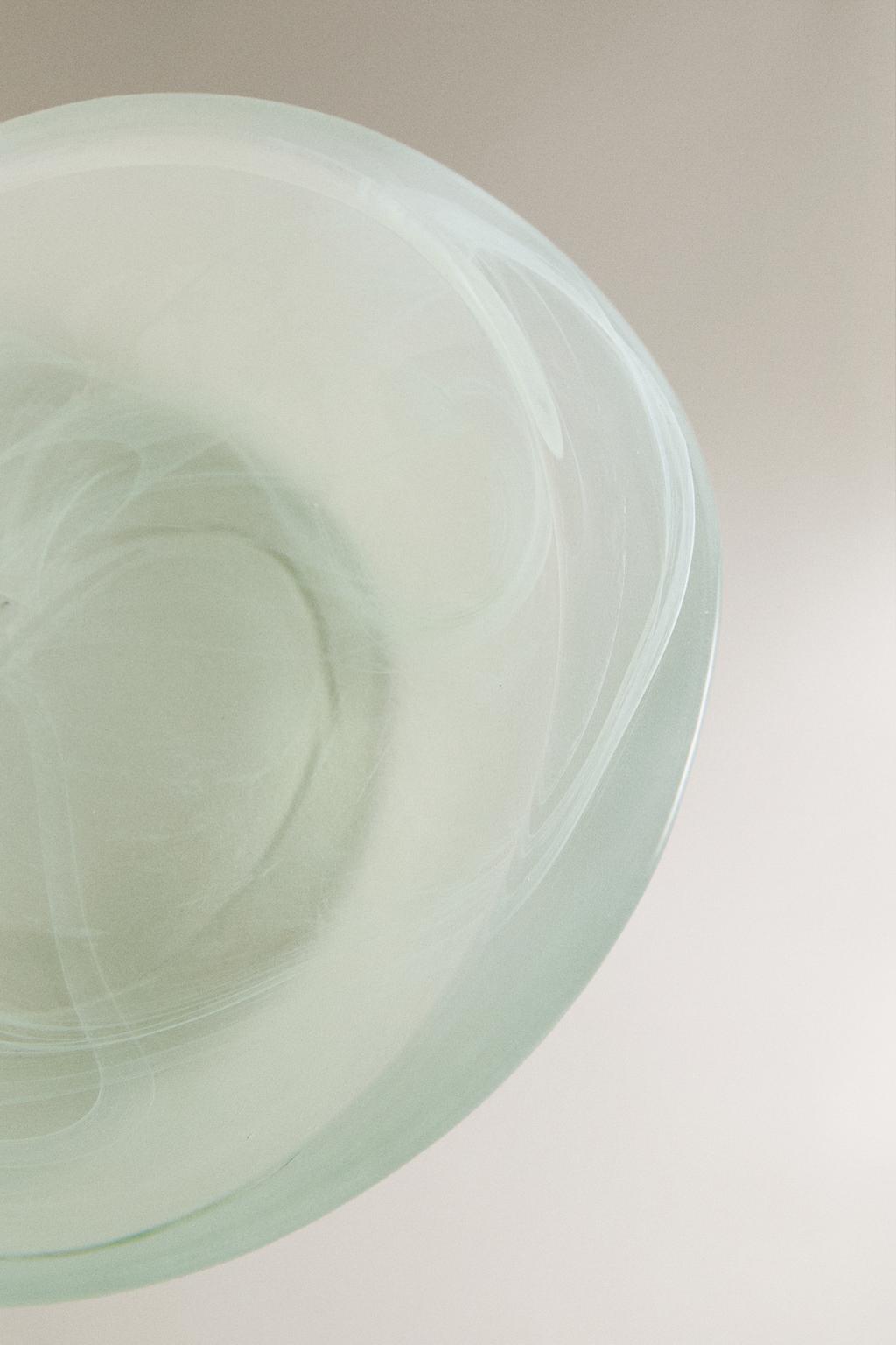 Мыльница для ванной комнаты из зеленого стекла с затенением