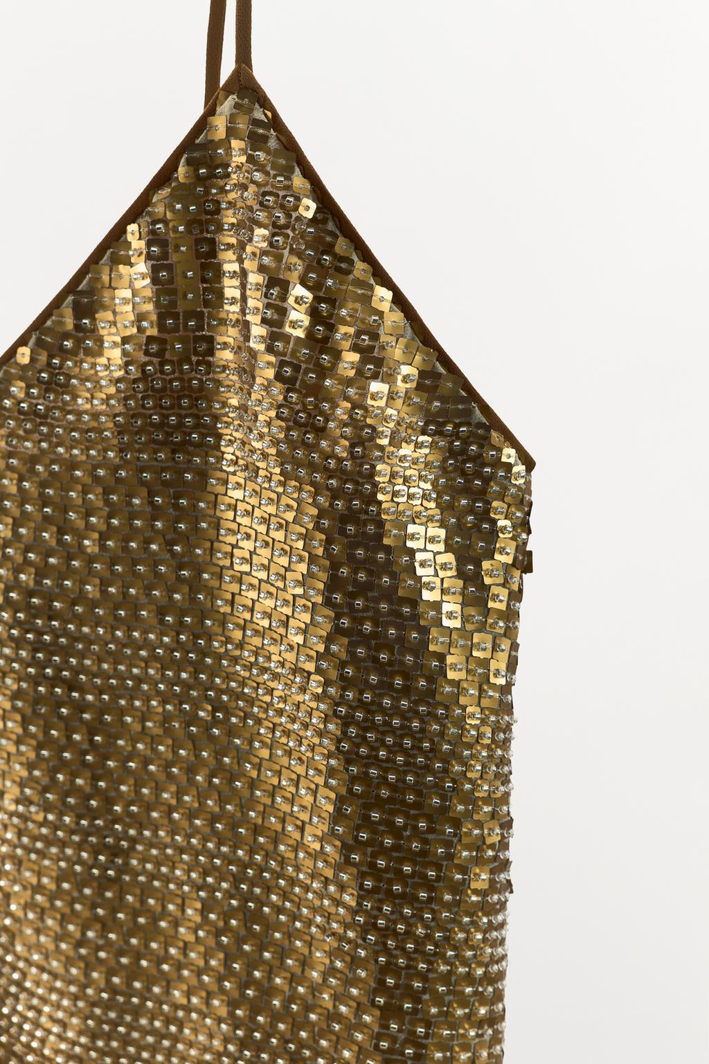 МАЙКА НА БРЕТЕЛЯХ С ПАЙЕТКАМИ И БУСИНАМИ