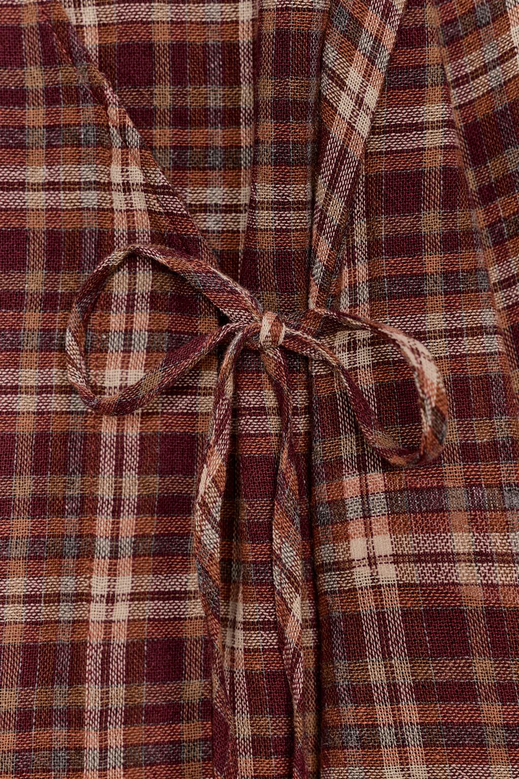 РУБАШКА С ЗАПАХОМ В КЛЕТКУ