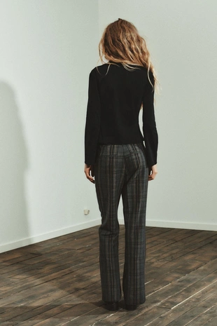 Рубашка из искусственной замши с завязками- Заказать в России