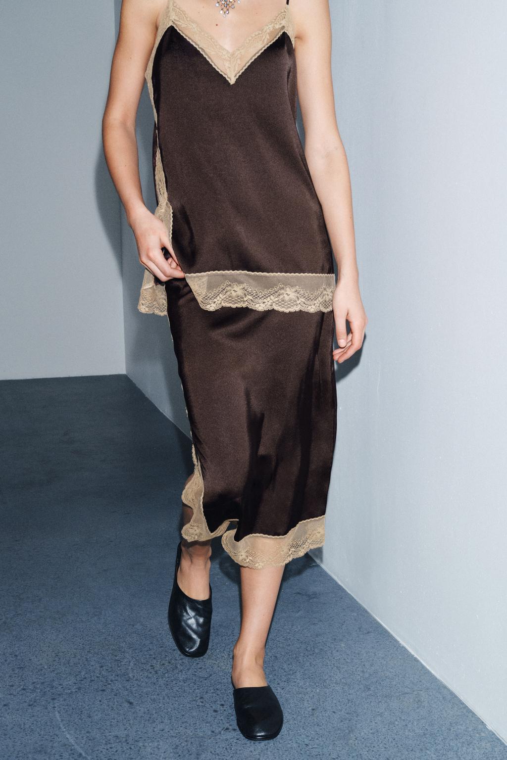 ЮБКА МИДИ С КРУЖЕВОМ — ZW COLLECTION