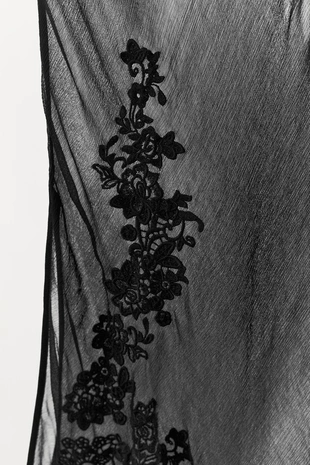 Юбка из жоржета с цветочной вышивкой- Заказать в России