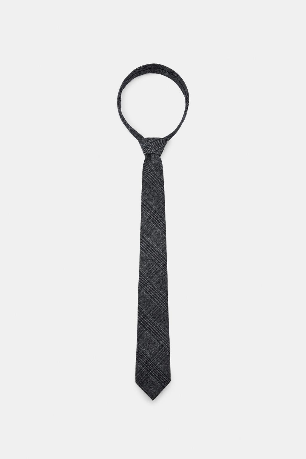 КЛЕТЧАТЫЙ ГАЛСТУК С ШЕРСТЬЮ