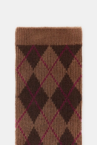 Хлопковые носки в ромб- Заказать в России