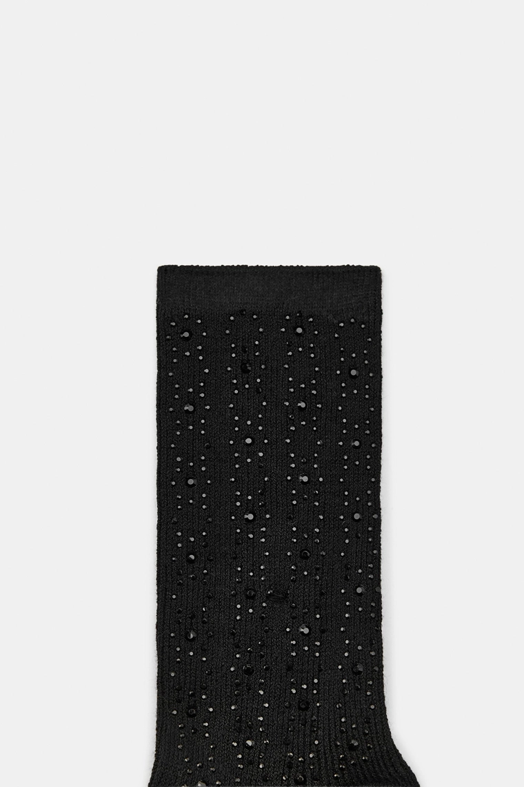 Носки с рельефными стразами