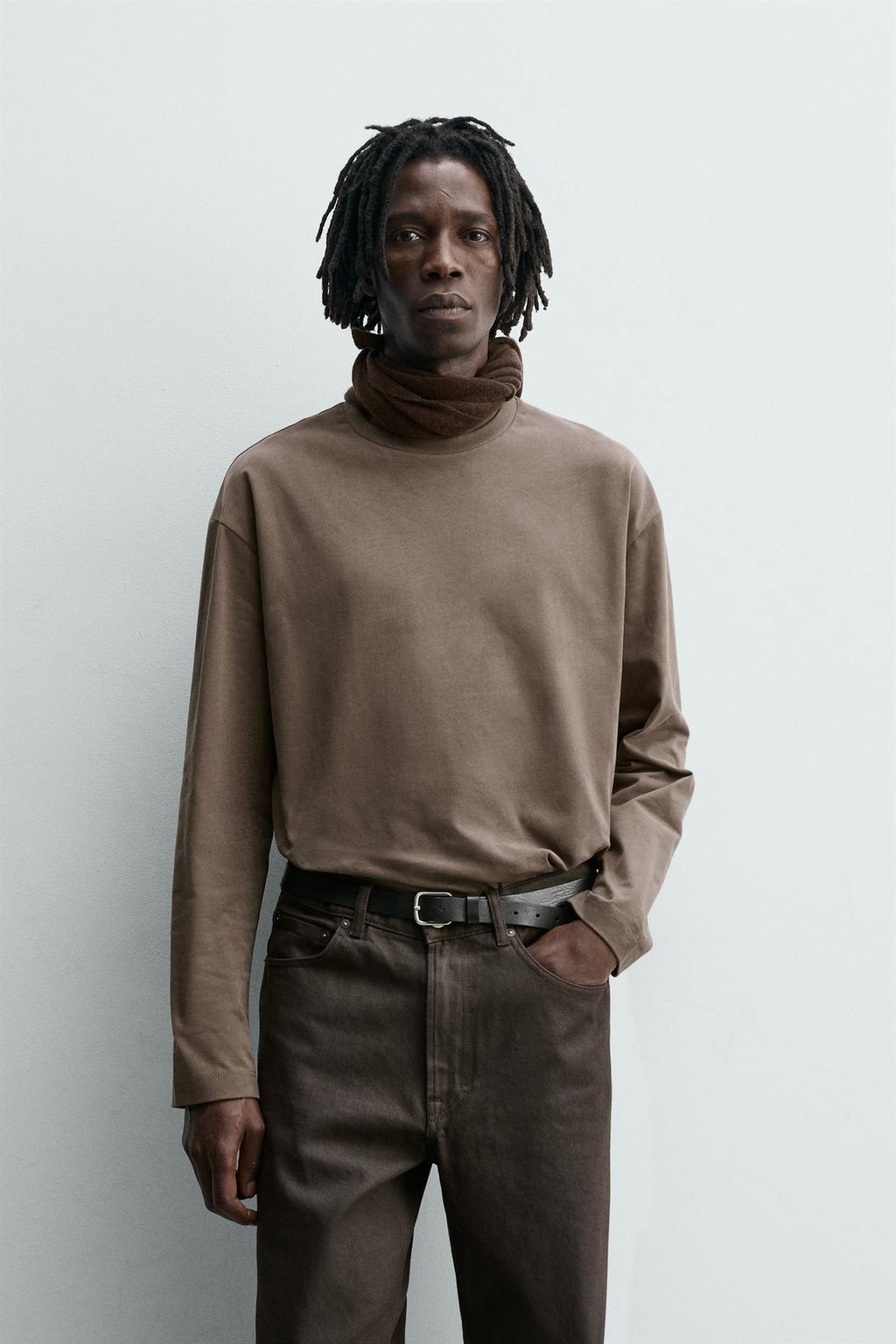 ФУТБОЛКА С ДЛИННЫМ РУКАВОМ ВЫСТИРАННАЯ