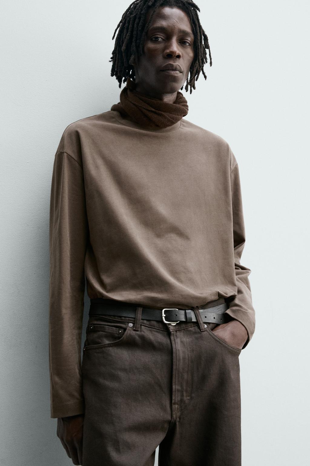 ФУТБОЛКА С ДЛИННЫМ РУКАВОМ ВЫСТИРАННАЯ