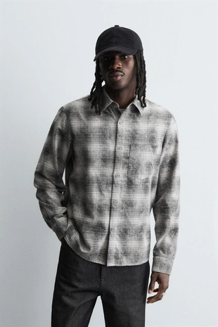 Рубашка RELAXED FIT в клетку- Заказать в России