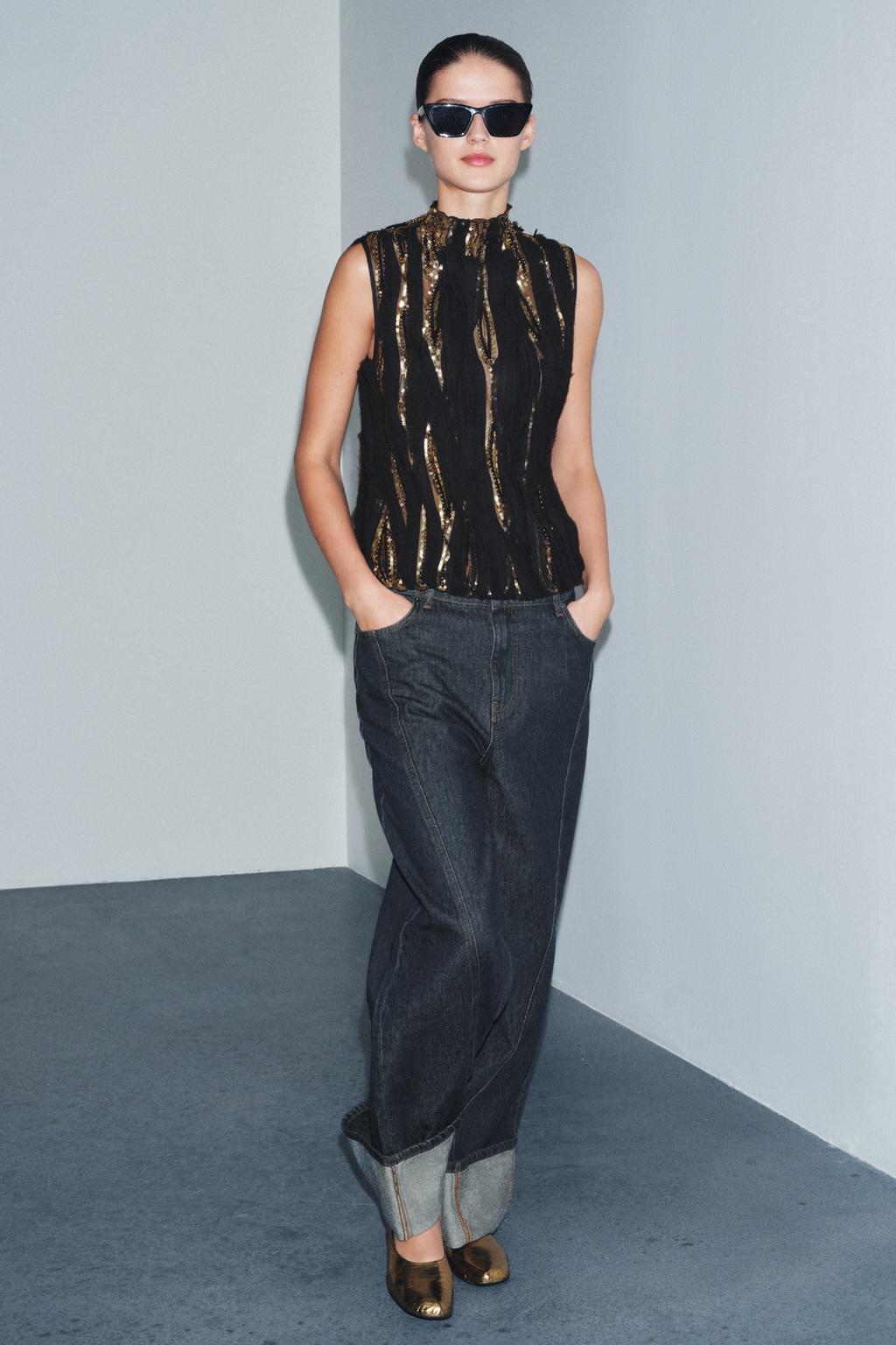 ТОП С ПАЙЕТКАМИ — ZW COLLECTION LIMITED EDITION