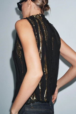 Топ с пайетками — ZW COLLECTION LIMITED EDITION- Заказать в России