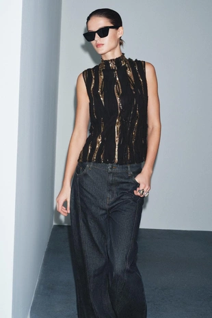 Топ с пайетками — ZW COLLECTION LIMITED EDITION- Заказать в России