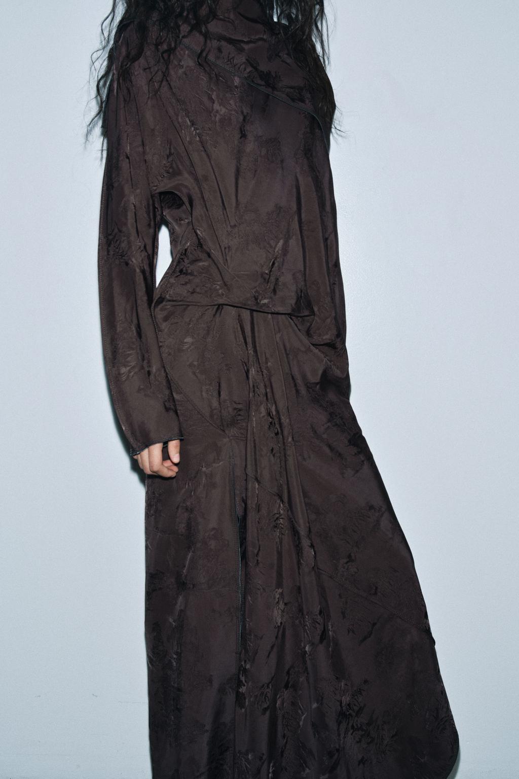 ЖАККАРДОВОЕ ПЛАТЬЕ С БАНДАНОЙ — ZW COLLECTION