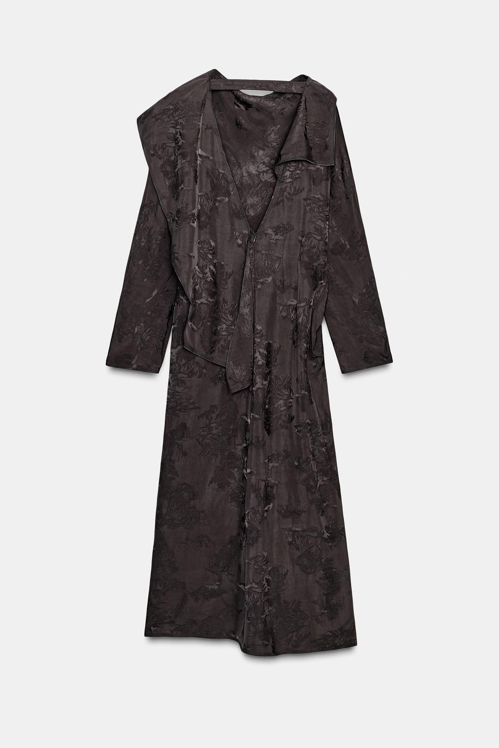 ЖАККАРДОВОЕ ПЛАТЬЕ С БАНДАНОЙ — ZW COLLECTION