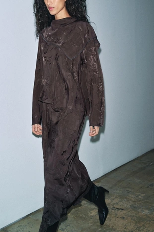 Жаккардовое платье с банданой — ZW COLLECTION- Заказать в России