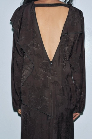 Жаккардовое платье с банданой — ZW COLLECTION- Заказать в России